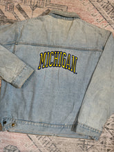 Load image into Gallery viewer, Vintage 90s University of Michigan Jean Jacket (L)