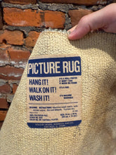 Load image into Gallery viewer, Vintage 70s Sears Football Player Picture Rug