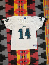 Load image into Gallery viewer, Vintage 90s Eagles Champion Detmer Jersey (Youth L)