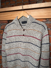 Load image into Gallery viewer, Vintage White Hawk Knit Button Sweater (WM)