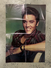 Load image into Gallery viewer, Vintage 70s Double Sided Elvis Poster (21x31inch)
