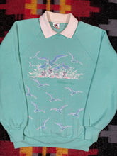 Load image into Gallery viewer, Vintage Early 90s Seagulls Collared Crewneck (M)