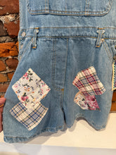 Load image into Gallery viewer, Vintage 90s True Blue Patchwork Womens Overalls (WM)