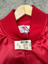 Load image into Gallery viewer, Vintage 90s Bill Elliot Budweiser Nascar Satin Jacket (XL)