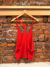 Load image into Gallery viewer, Vintage Red Bodybuilding Gym Tank Top (M)