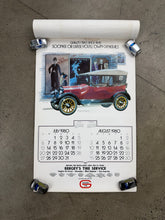 Load image into Gallery viewer, Vintage 1980 General Tire Calendar (17x26.5inch)(Missing Pages)