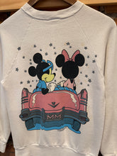 Load image into Gallery viewer, Vintage Youth Mickey And Minnie Double Sided Car Crewneck (Youth)