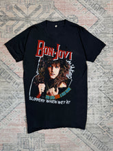 Load image into Gallery viewer, Vintage 1987 Bon Jovi Slippery When Wet Concert Tee (S/M)