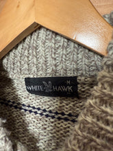 Load image into Gallery viewer, Vintage White Hawk Knit Button Sweater (WM)