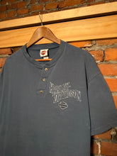 Load image into Gallery viewer, Vintage Harley Davidson Henley T-Shirt (XL)