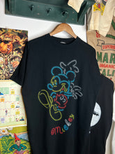 Load image into Gallery viewer, Vintage 90s Neon Light Mickey Mouse Tee (XL Long)