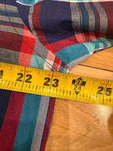 Load image into Gallery viewer, Vintage Wrangler Blue Red and White Pearl Snap Shirt (L)