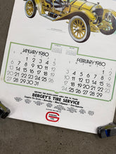 Load image into Gallery viewer, Vintage 1980 General Tire Calendar (17x26.5inch)(Missing Pages)
