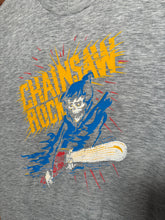 Load image into Gallery viewer, Vintage 1980s Chainsaw Rock Grim Reaper Chainsaw Tee (M)
