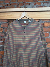 Load image into Gallery viewer, Vintage Gap Striped Henley Shirt (L)