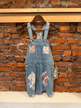 Load image into Gallery viewer, Vintage 90s True Blue Patchwork Womens Overalls (WM)