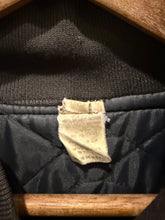 Load image into Gallery viewer, Vintage Distressed Gold Fingers Club Bomber Jacket (XL)