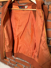 Load image into Gallery viewer, Vintage 1970s Knit Zip Up Sweater With Leather (WS)