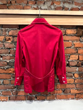 Load image into Gallery viewer, Vintage 70s Red Button Up Shirt With Belt (WM)