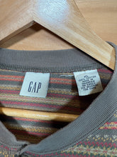 Load image into Gallery viewer, Vintage Gap Striped Henley Shirt (L)