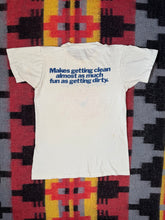 Load image into Gallery viewer, True Vintage Mr. Bubble Double Sided Shirt (16x23.5)