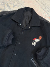 Load image into Gallery viewer, Vintage Peanuts+Snoopy Leather Letterman Jacket (XL)