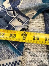 Load image into Gallery viewer, Vintage All Over Print Blue Cowboy Western Shirt (XL)