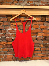 Load image into Gallery viewer, Vintage Red Bodybuilding Gym Tank Top (M)