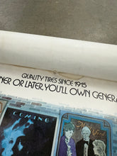 Load image into Gallery viewer, Vintage 1980 General Tire Calendar (17x26.5inch)(Missing Pages)