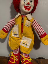 Load image into Gallery viewer, Vintage 70s/80s Ronald McDonald 14 inch Plush