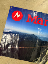 Load image into Gallery viewer, Vintage Marmot Rock Climber Advertisement Banner (47inx34in)
