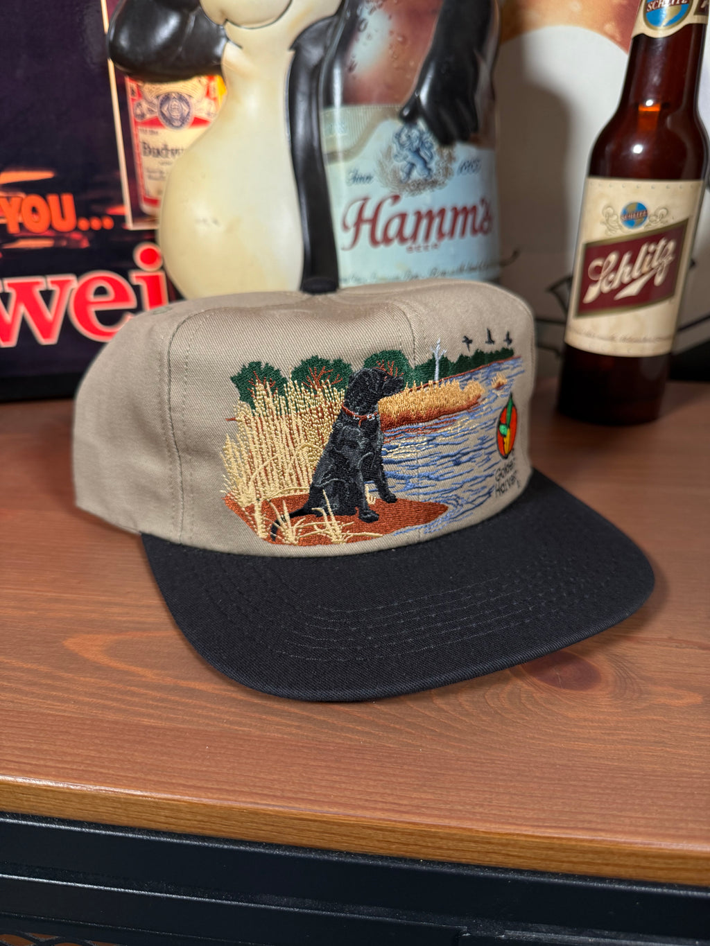 Vintage Black Lab Golden Harvest K Products Hat