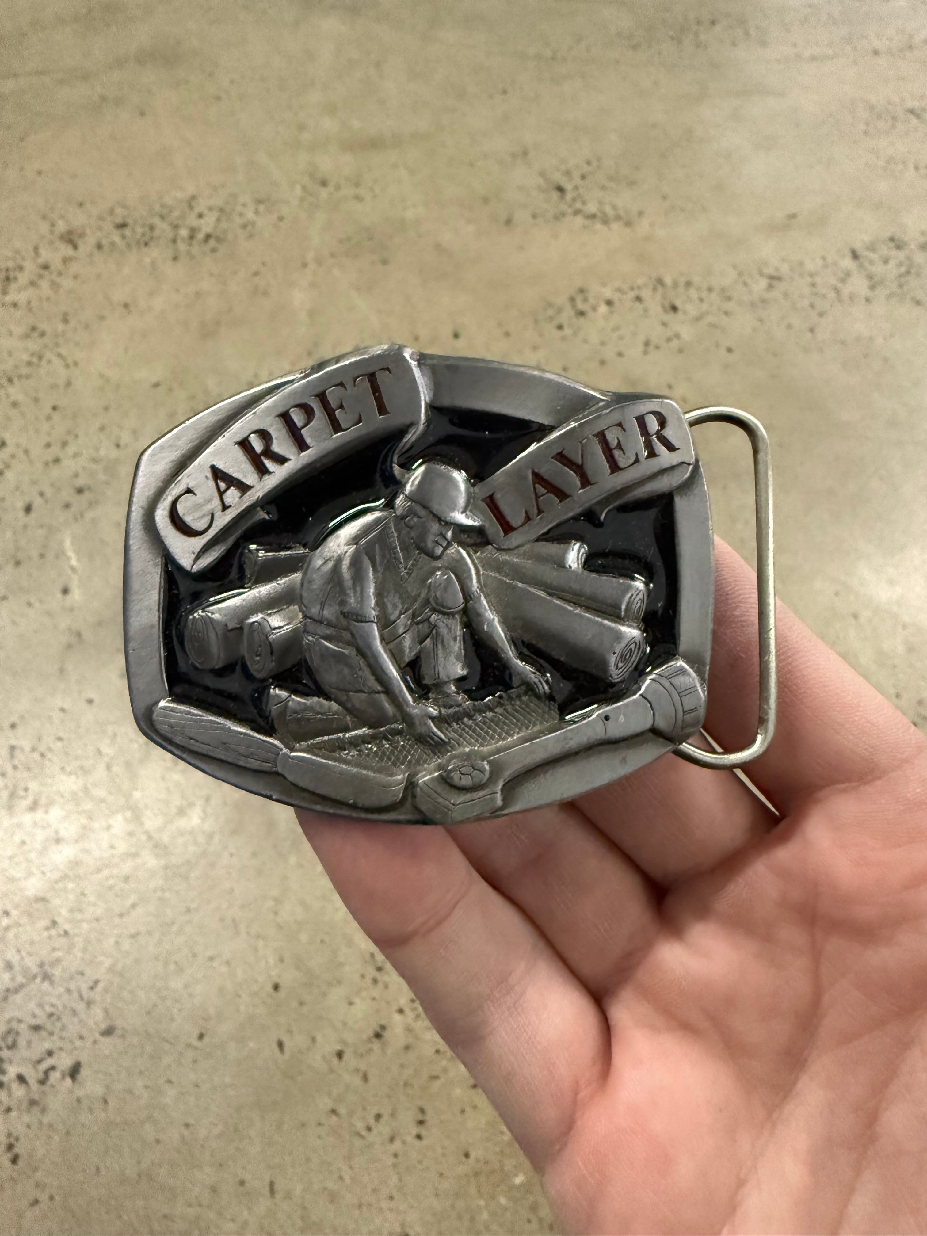 Vintage Carpet Layer Belt Buckle