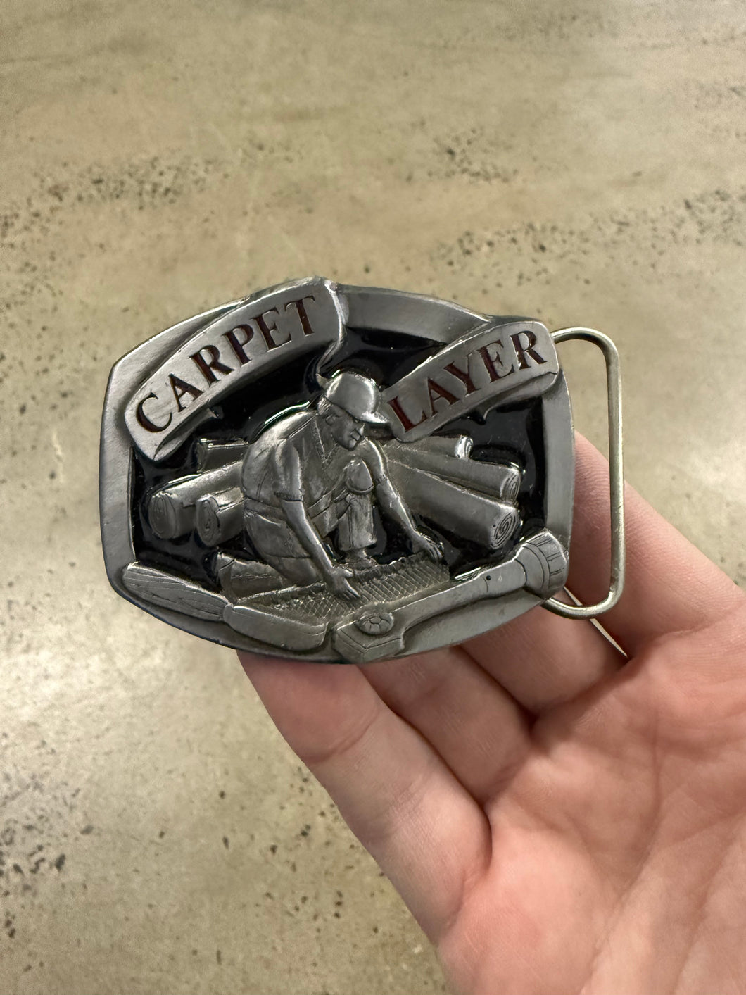 Vintage Carpet Layer Belt Buckle