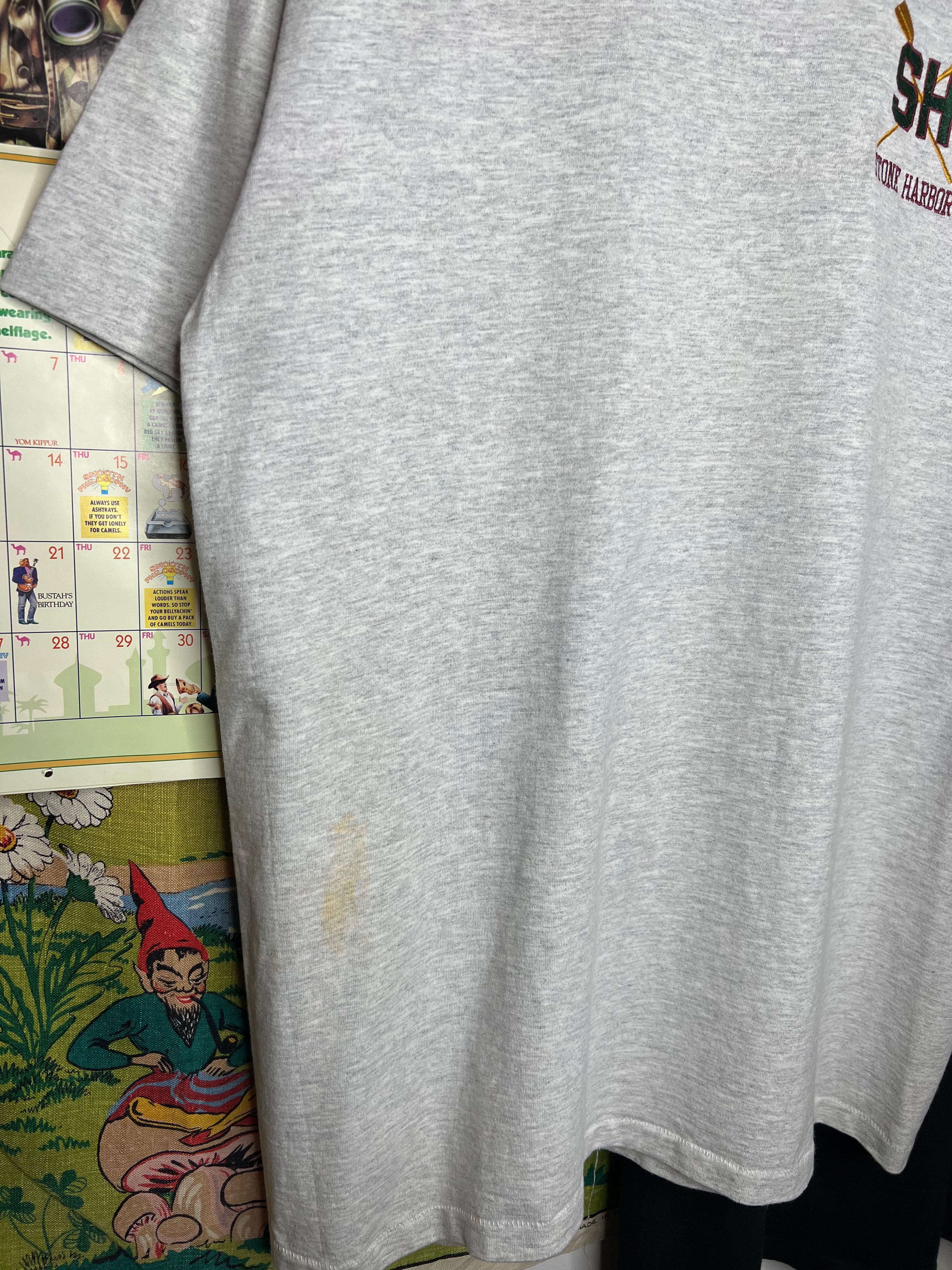 Vintage Stone Harbor Embroidered Tee (XL)