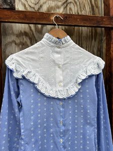 Vintage Women’s Western Lace Shirt (WM, see measurements)