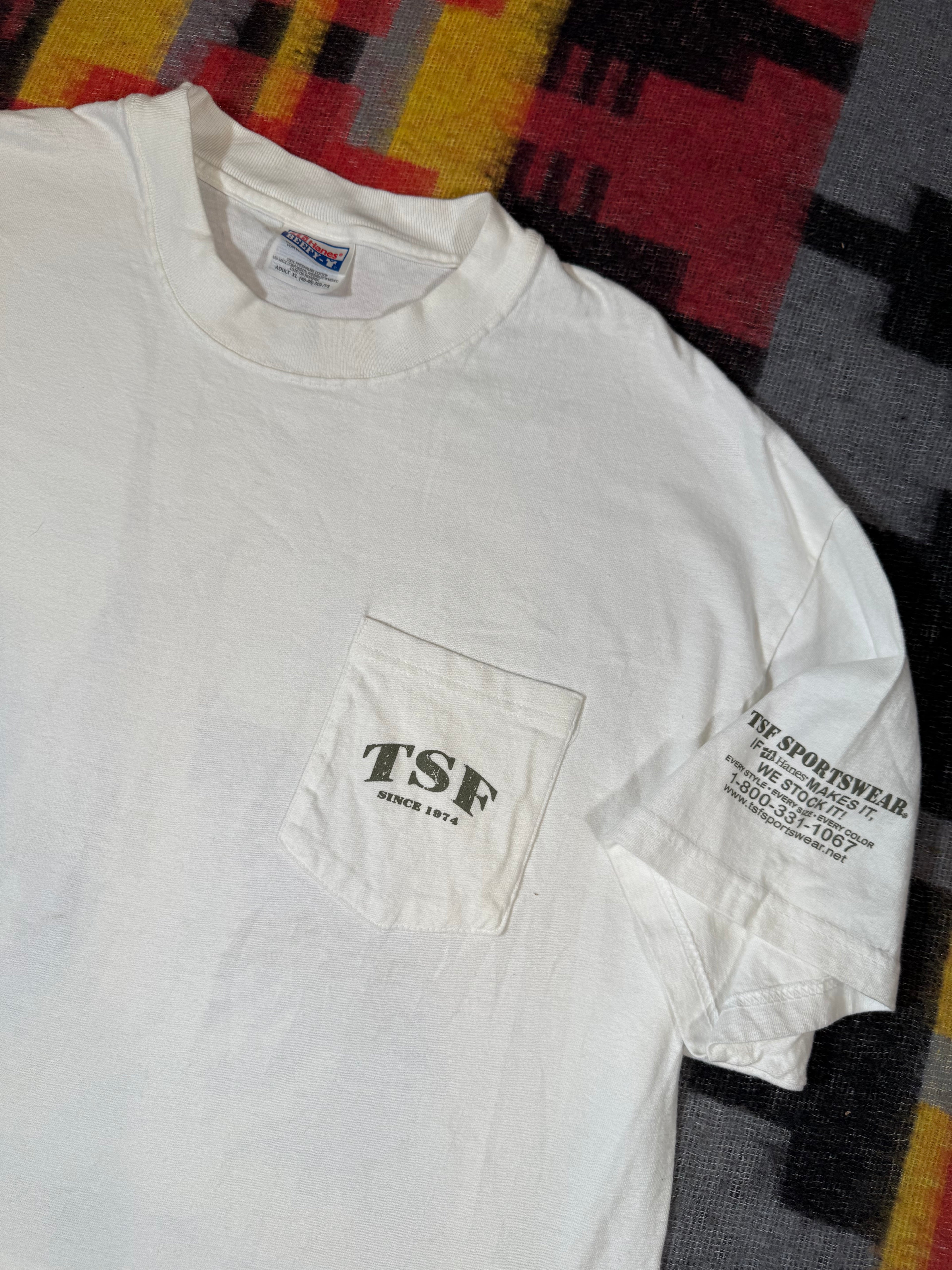 Vintage 90s Marlin Pocket Tee (XL)