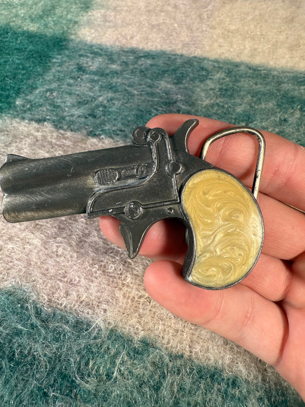 Vintage Gun Belt Buckle