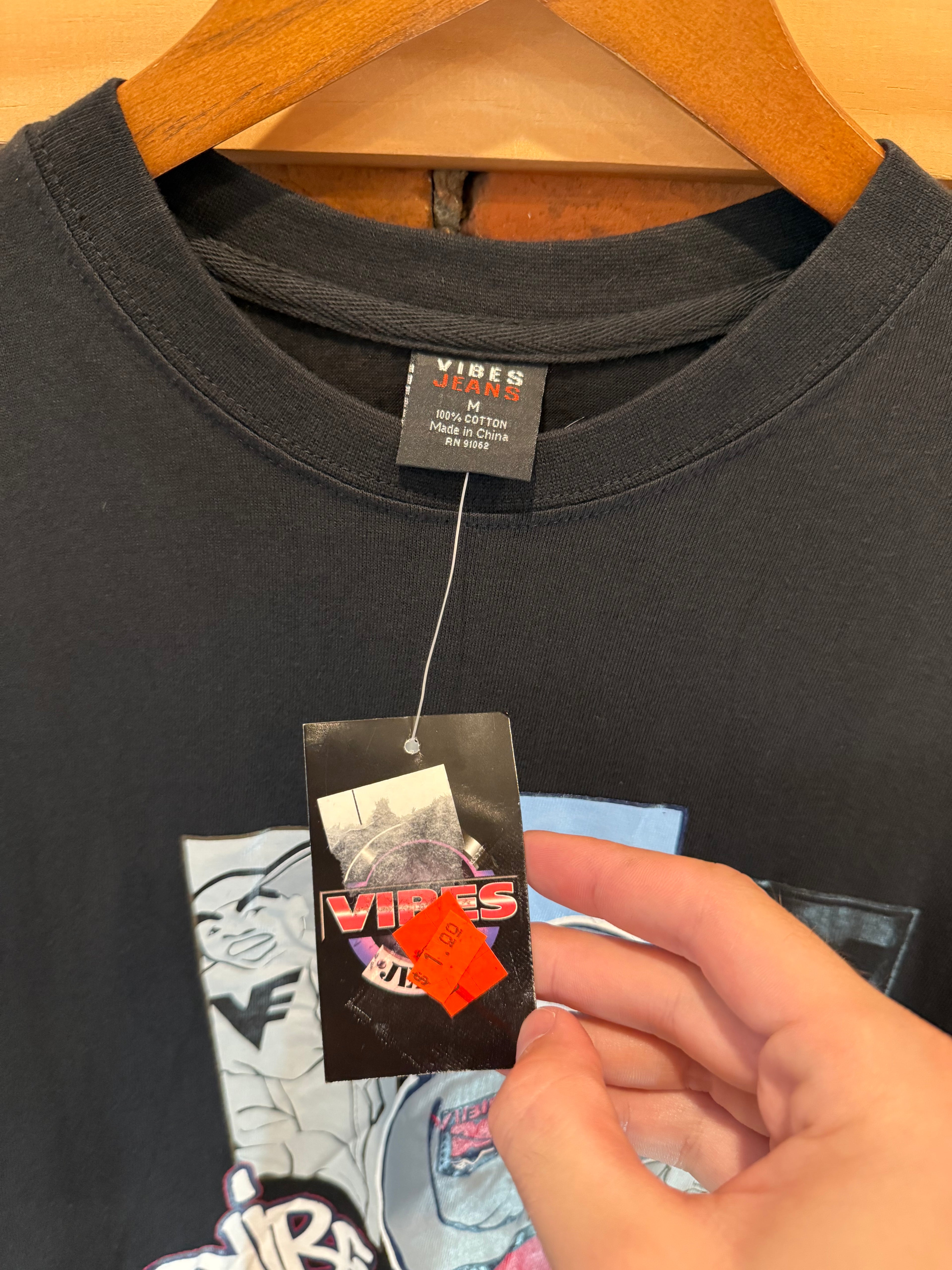 Vintage 2002 Vibes Jeans Longsleeve Shirt (L)