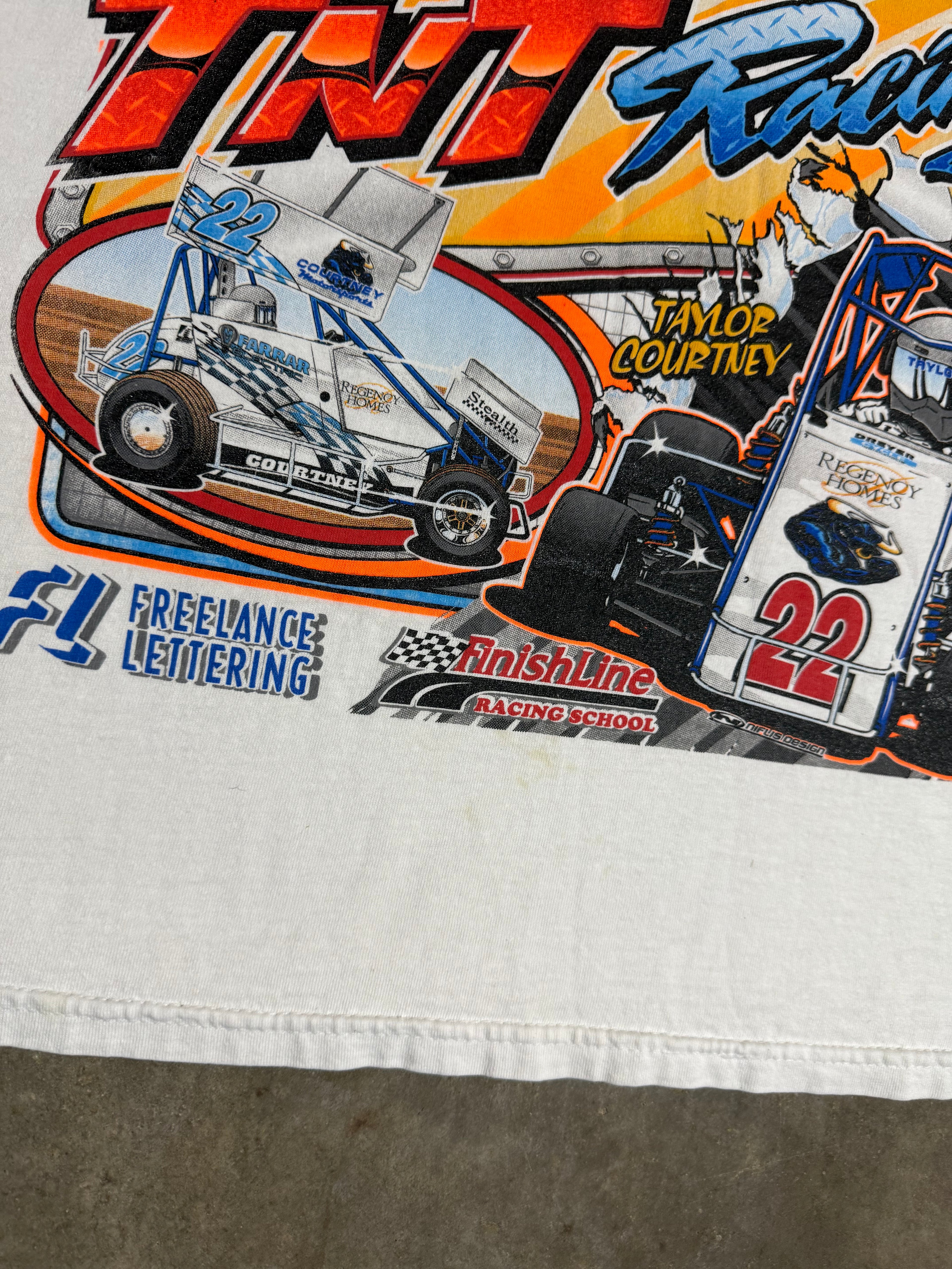 2000s TNT Sprint Car Racing Cutoff Shirt (L)