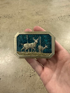 Vintage Sparkling Deer Belt Buckle