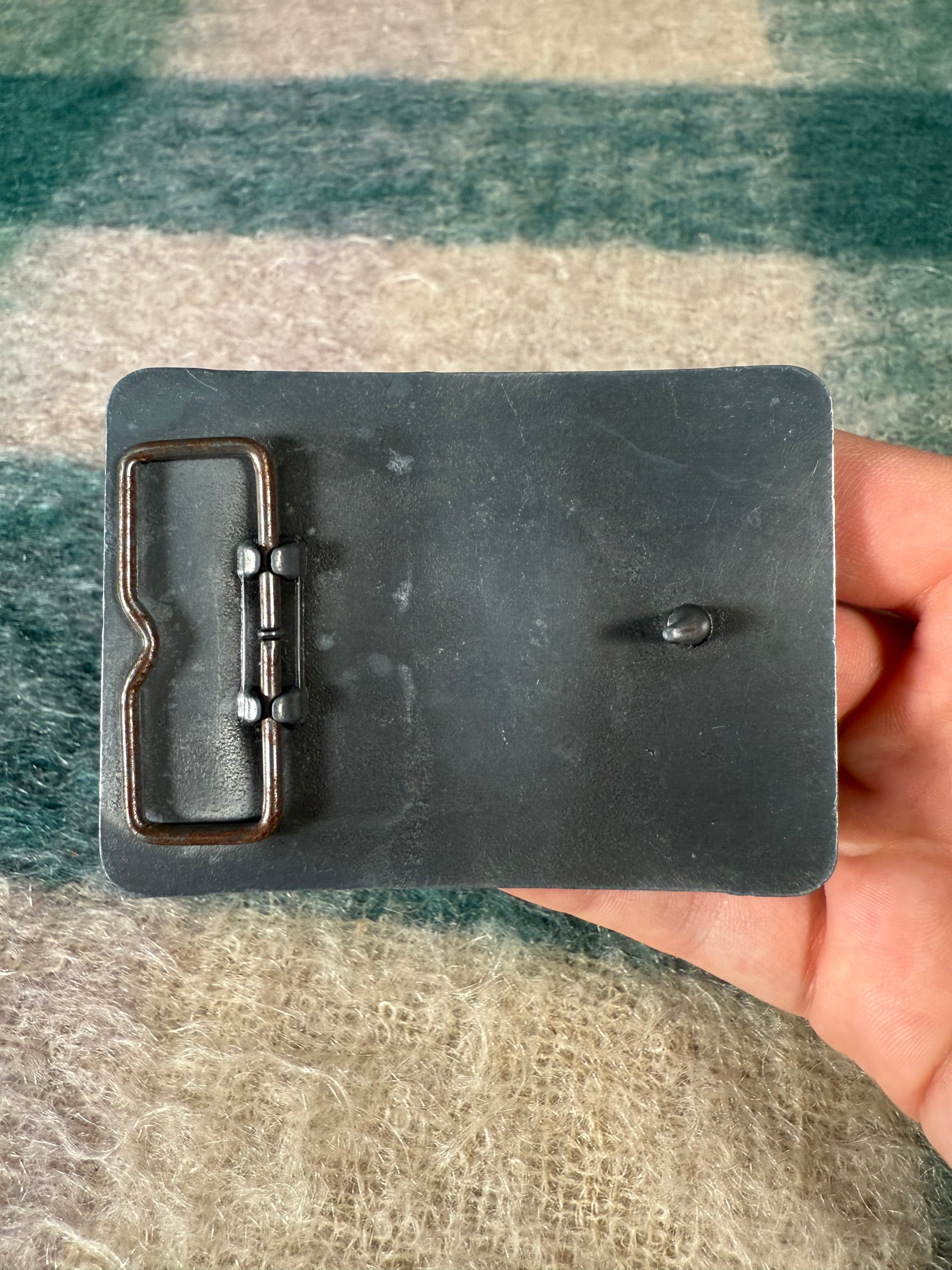 Vintage 80s Pennsylvania Mine Rescue Contest Belt Buckle