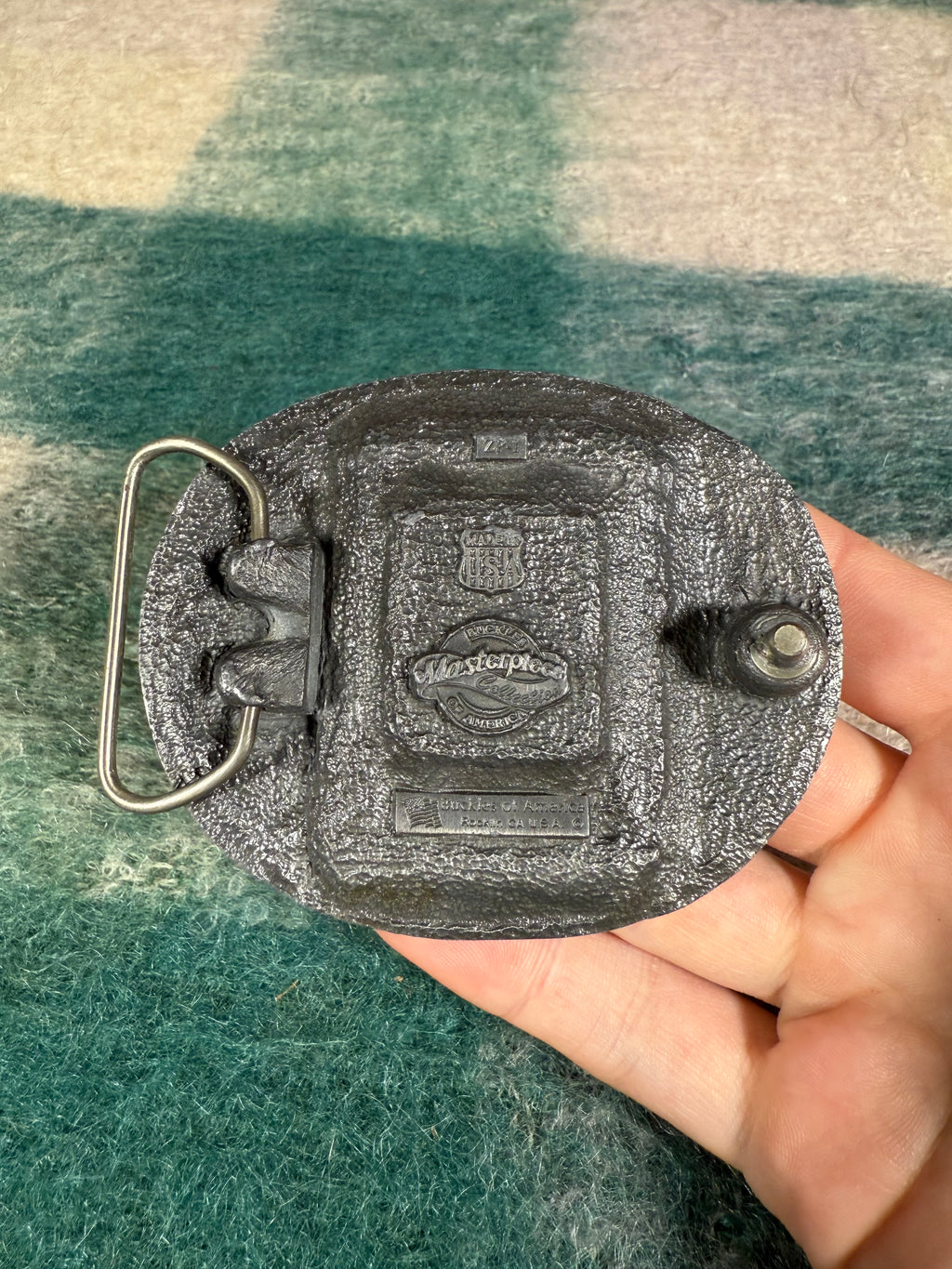 Vintage Howling Wolf Zippo Lighter Holder Belt Buckle