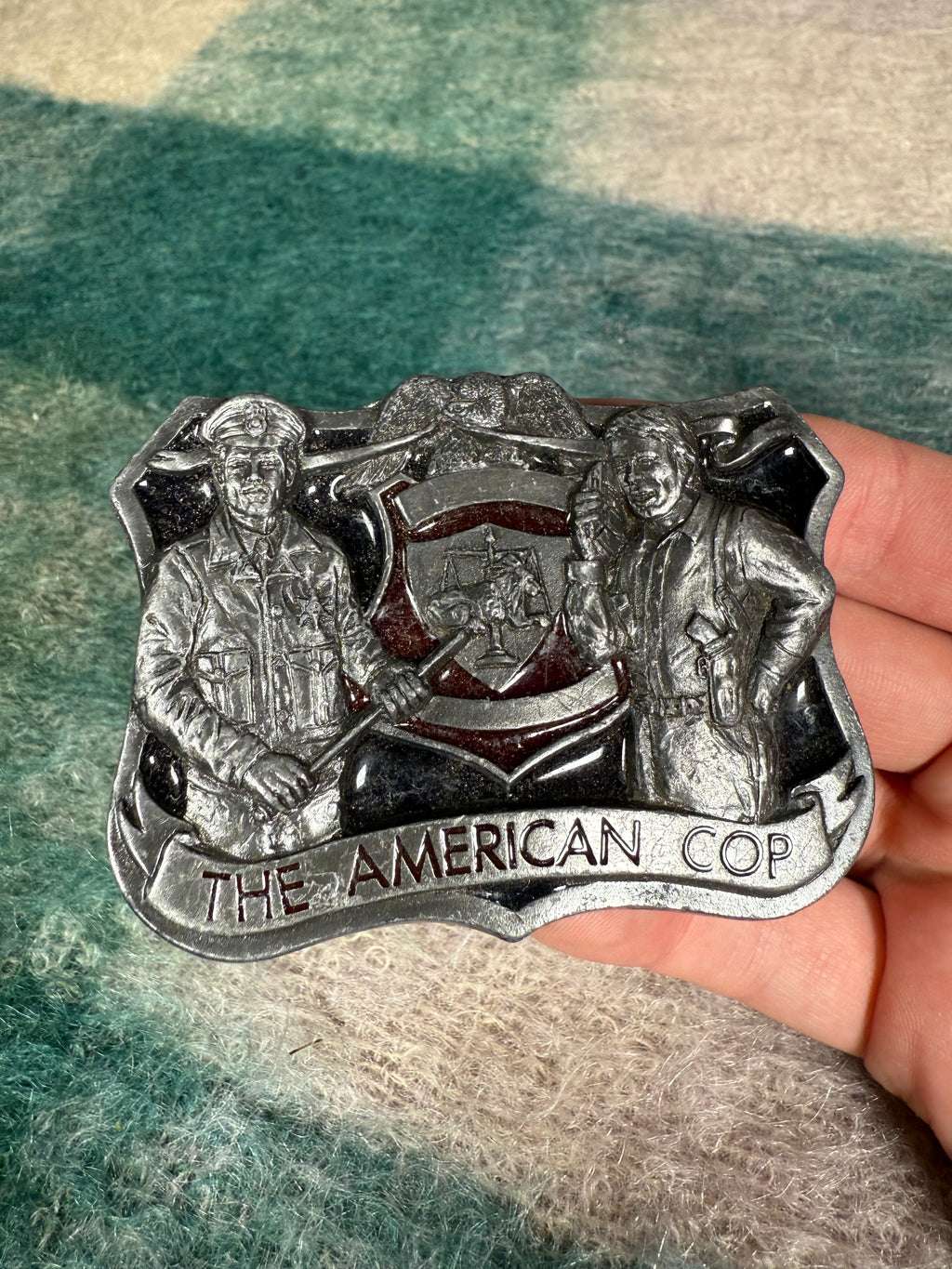Vintage The American Cop Belt Buckle