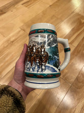 Load image into Gallery viewer, Vintage 1993 Budweiser Holiday Mug
