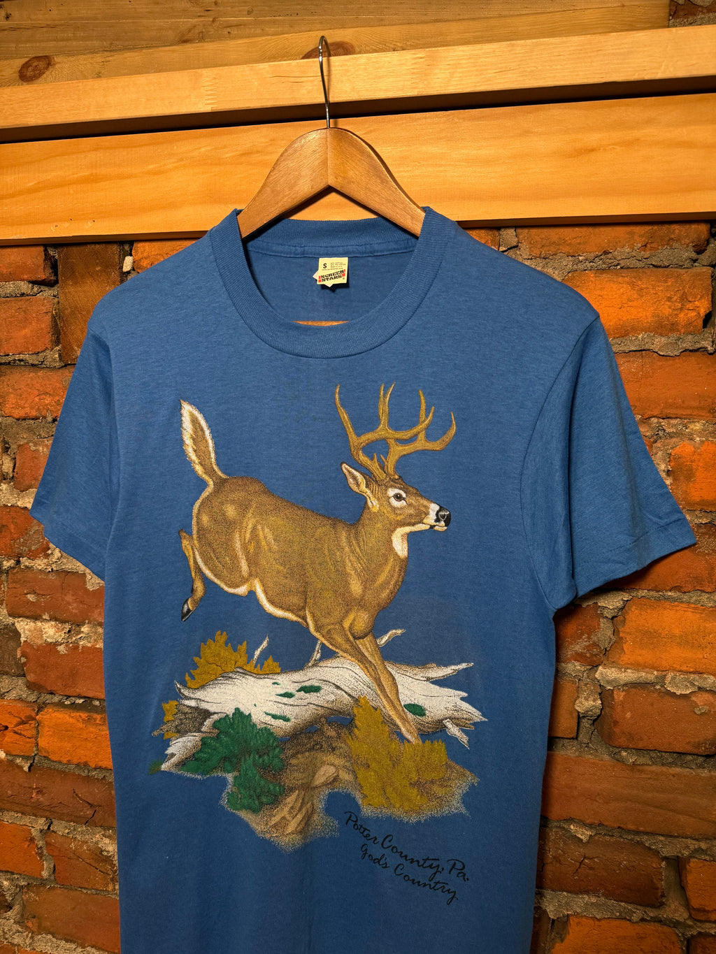 Vintage 80s Gods Country Deer Tee (S)