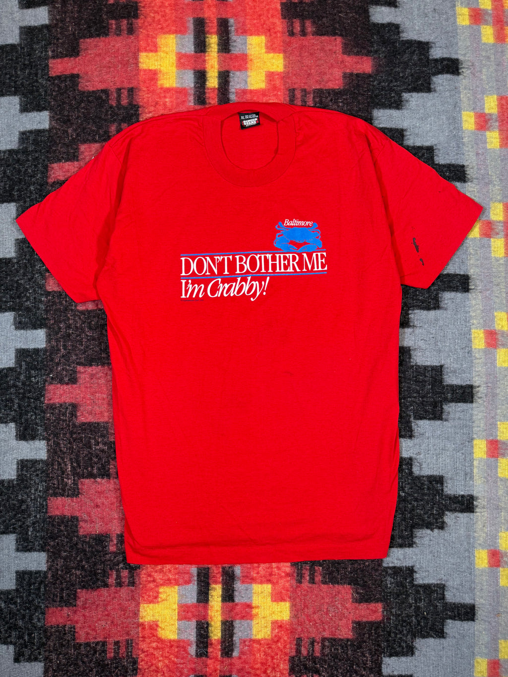 Vintage 90s Don’t Bother Me I’m Crabby Tee (L)