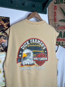 Vintage Duck Farmers Harley Davidson Cutoff Tee (XL)
