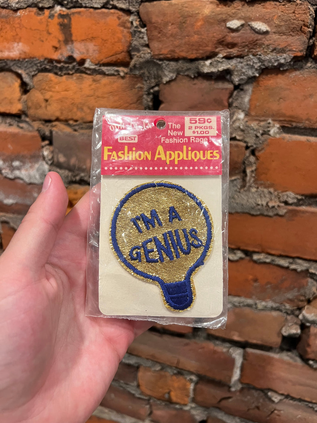 Vintage Im a Genius Patch