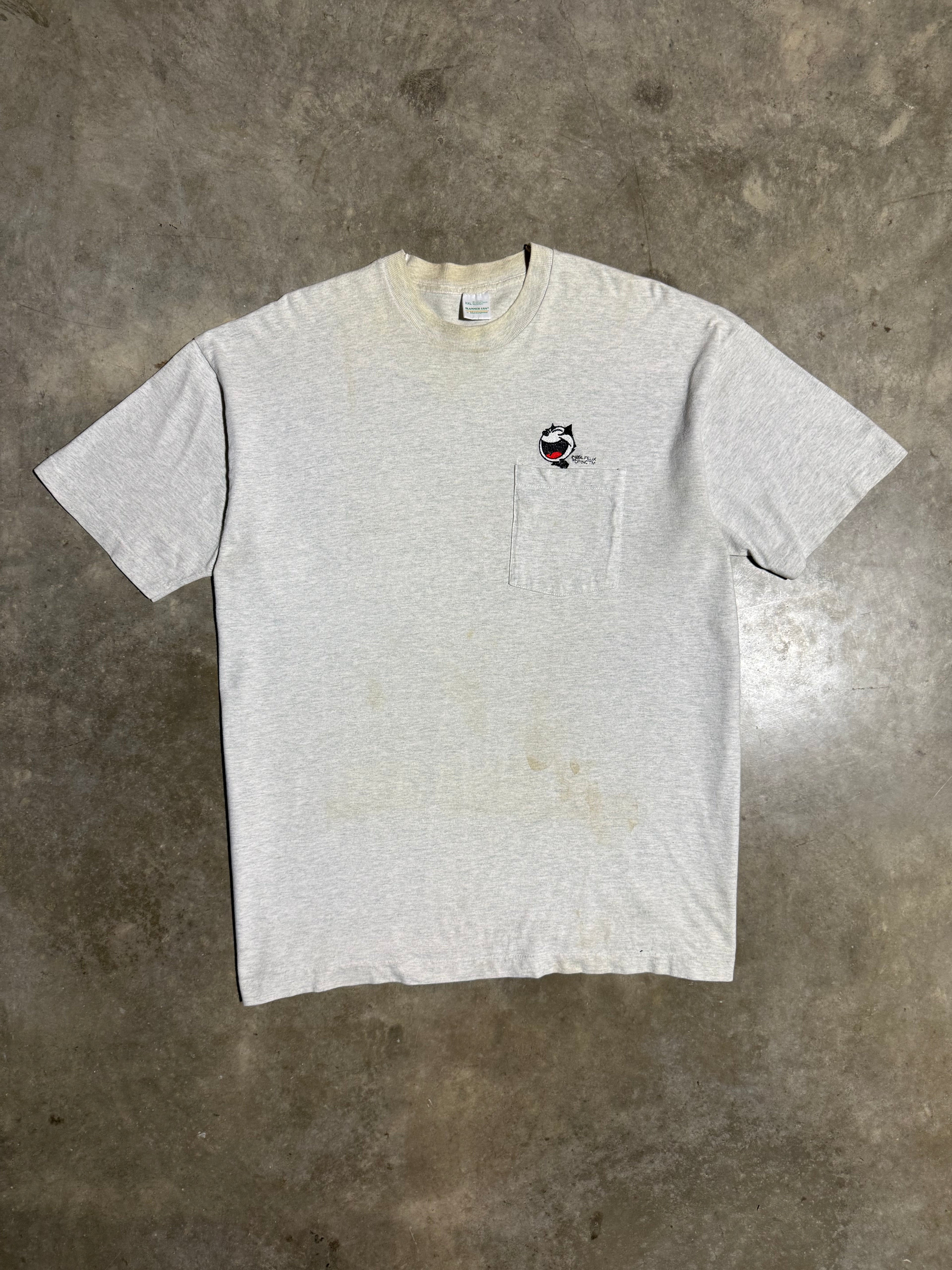 Vintage 1994 Felix The Cat Distressed Shirt (2XL)